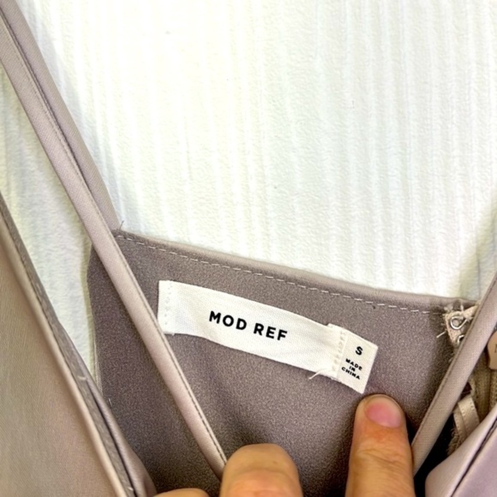 Mod Ref - Shiny Polyester Strappy Side Zipper Sil… - image 7